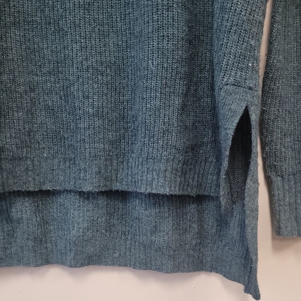 Madewell Cowl Neck Sweater Blue Size M Clean Girl - Picture 8 of 14